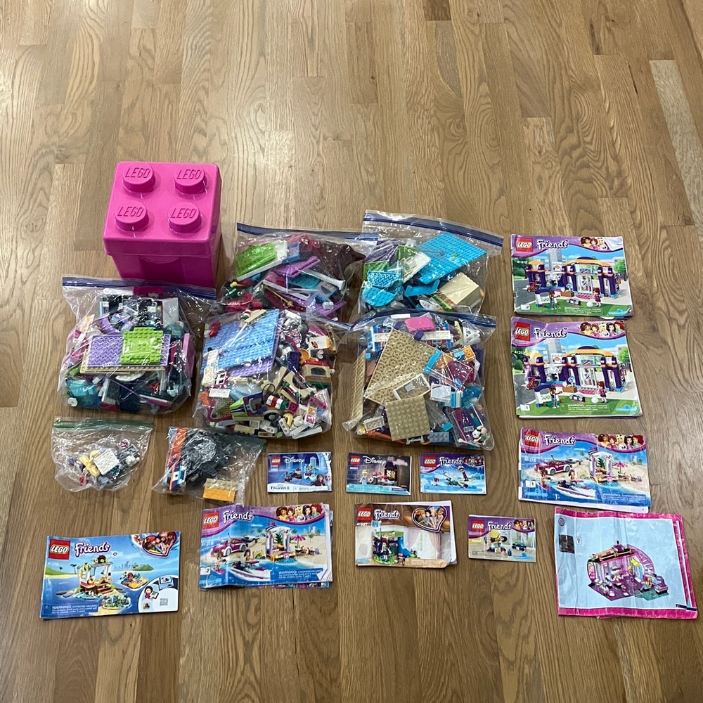 Lego Friends Lot & Other Legos - 8 Pounds of Lego